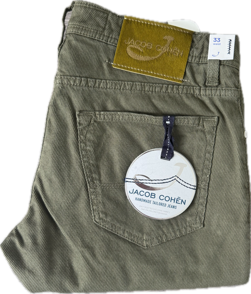 Jacob Cohën Style 622 - Storlek 33 (Khaki) (Ny)