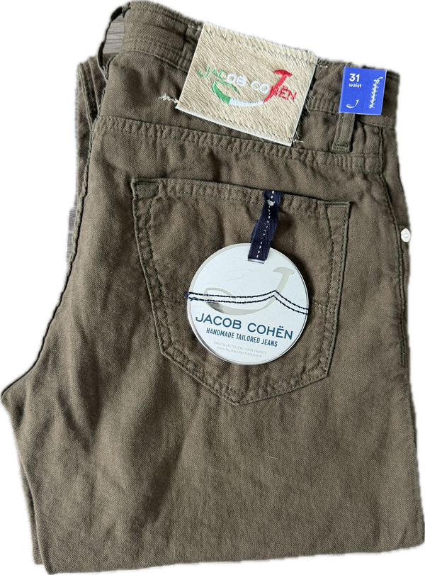 Jacob Cohën Style 622 - Size 31 (Brown) (New) Special Edition (Linnen)