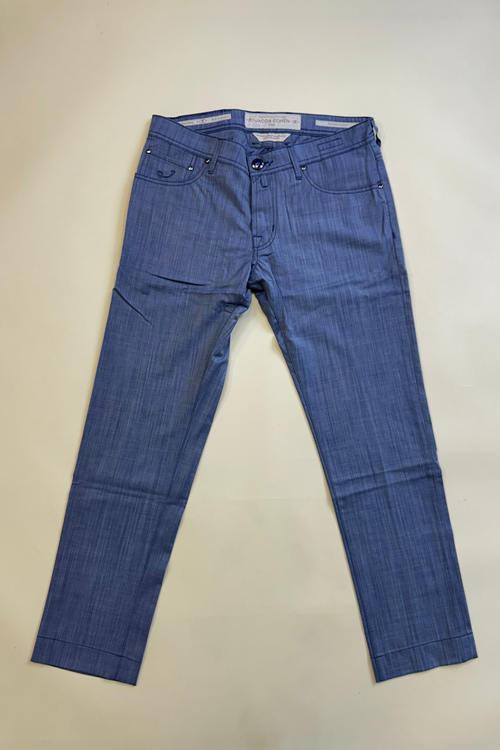 Jacob Cohën 622 Wool Trousers - Blue